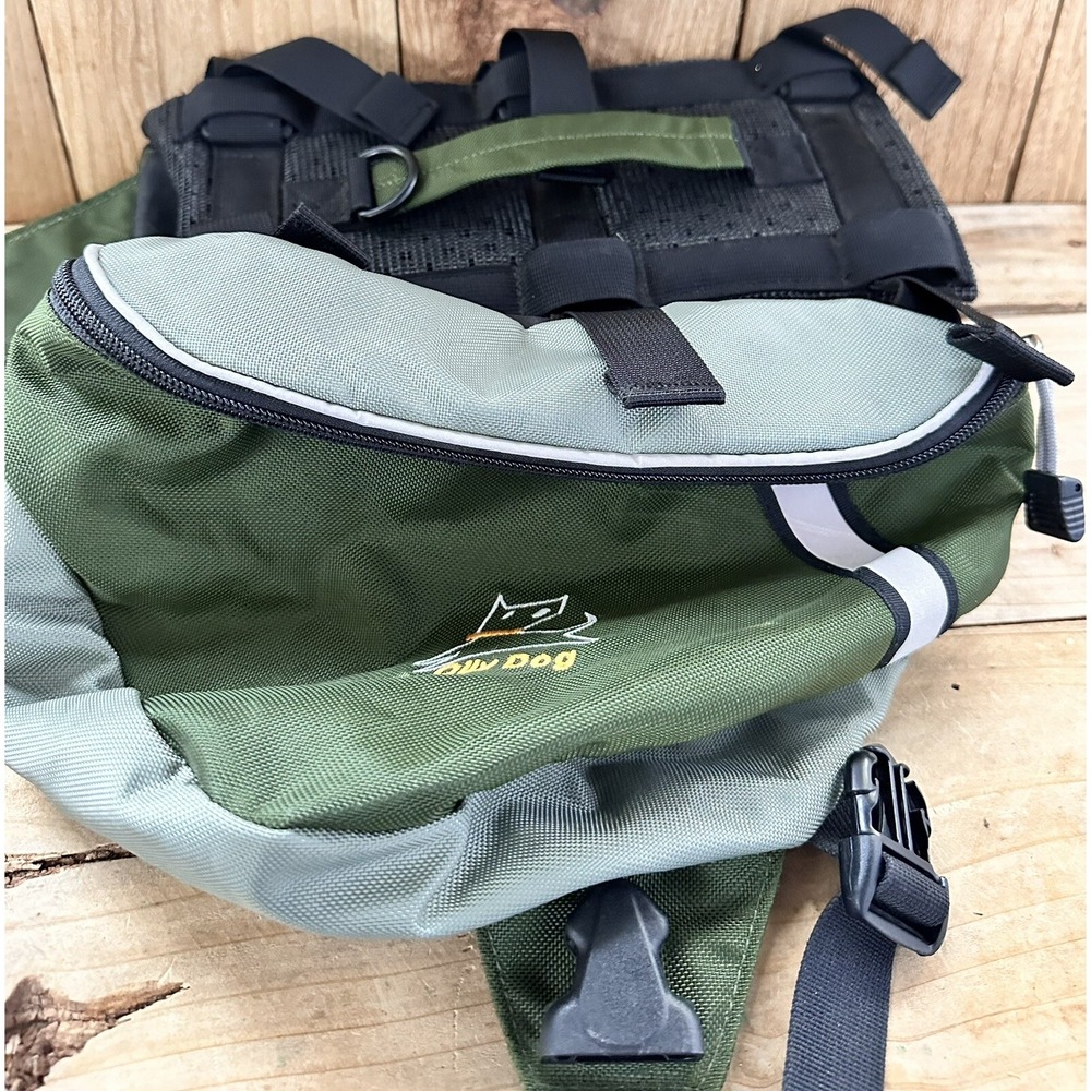 OllyDog Sport Dog Pack Bag Outdoor Hiking Medium Green Good